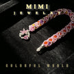 （K11) Colouful Zirconia Bangle Bracelet (DIY KIT)
