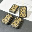 14x20mm Egyptian Cat Goddess Czech Glass Beads - Vintage Rectangle Bastet Loose Beads for DIY Bracelets & Jewelry