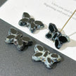 20*12mm Czech Glass Butterfly Beads - Vertically Drilled Loose Floral Animal Beads for DIY Jewelry