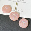 18mm Czech Glass Dragonfly Coin Beads - Vintage Round Loose Beads for DIY Bracelet & Jewelry