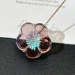 21mm Czech Glass Faceted 5-Petal Hibiscus Blossom Loose Beads