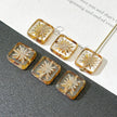 10mm Czech Glass Starburst Beads - Celestial Carved Loose Focal Beads for DIY Jewelry Making