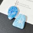 Czech Glass Carved Dragonfly Focal Beads - Trapezoid & Teardrop