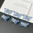 20*12mm Czech Glass Butterfly Beads - Vertically Drilled Loose Floral Animal Beads for DIY Jewelry