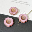 14x16mm Faceted Hawaiian Flower Czech Glass Beads 1pc