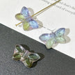 20*12mm Czech Glass Butterfly Beads - Vertically Drilled Loose Floral Animal Beads for DIY Jewelry