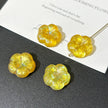 17mm Czech Glass Puffy Kapok Blossom Focal Beads for Crafting