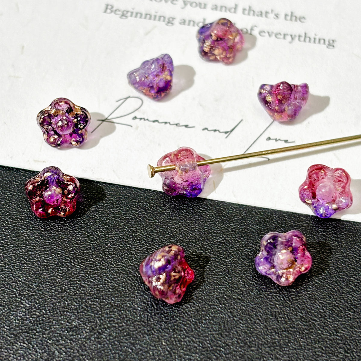 4*6mm Czech Glass Center-Drilled Bell Flower Beads - Trumpet Blossom Loose Beads & Bead Caps for DIY Jewelry