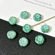 Miulti Czech Glass Hibiscus Flower Beads Assortment - Assorted Sizes & Floral Motifs Loose Beads for DIY Jewelry