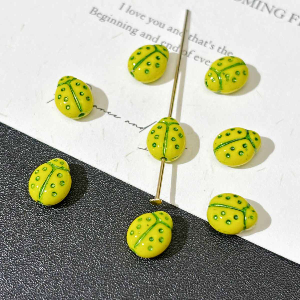 Ladybug Czech Glass Beads - Cute Insect Loose Beads for DIY Bracelets, Necklaces & Earrings