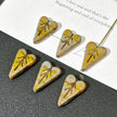 11x16mm Czech Glass Heart Leaf Beads