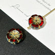14mm Cutting Faceted Czech Glass Hawaiian Flower Beads - Carved Hibiscus Loose Beads for DIY Jewelry