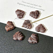 13x11mm Vintage Maple Leaf Czech Glass Beads - Autumn Botanical Loose Beads for DIY Necklaces & Bracelets