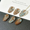 10x17mm Czech Glass Feather Leaf Beads