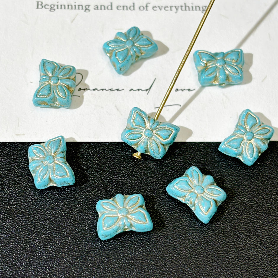 7x10mm Czech Glass Butterfly Beads
