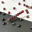 4mm Czech Glass Druck Round Beads - Picasso Series
