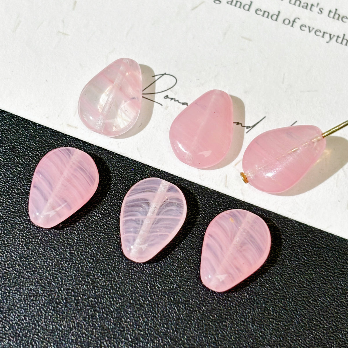 Soft Pink Series Czech Glass Beads