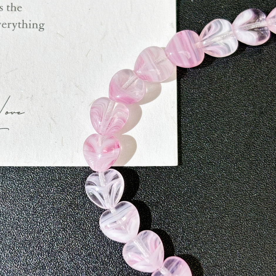 Soft Pink Series Czech Glass Beads