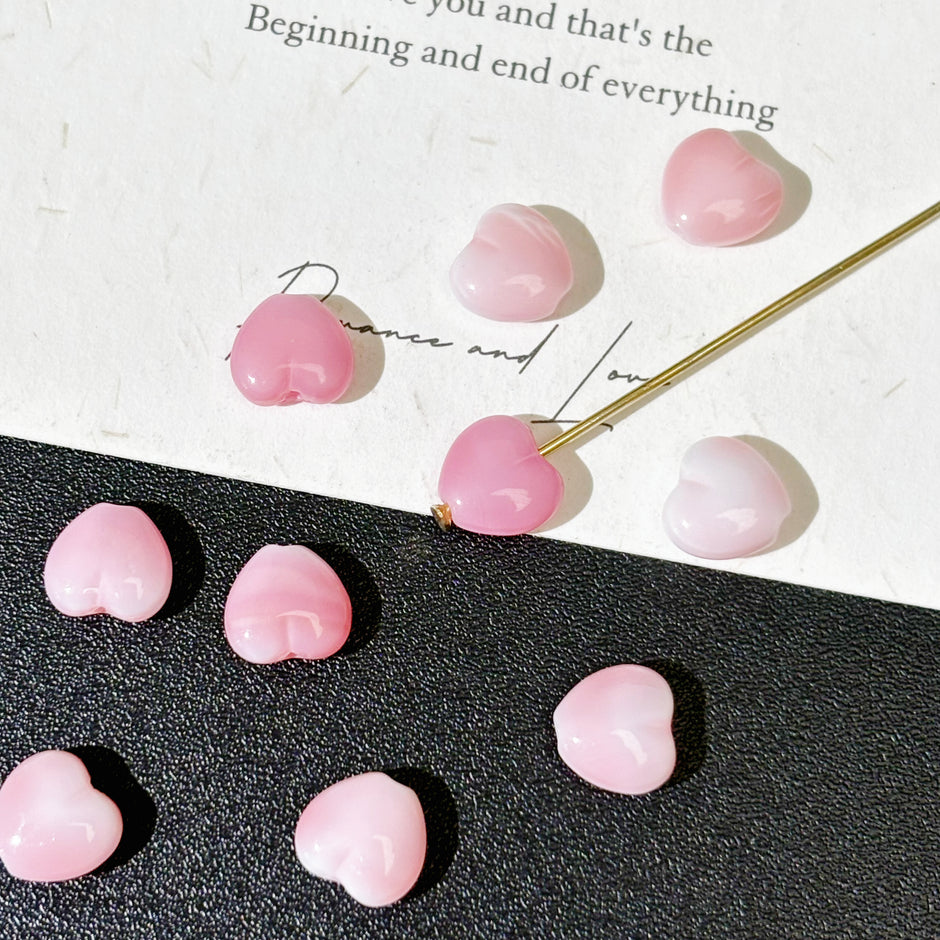 Soft Pink Series Czech Glass Beads