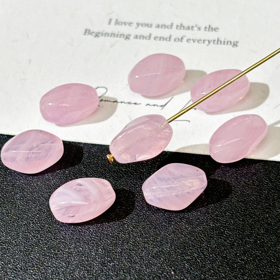 Soft Pink Series Czech Glass Beads
