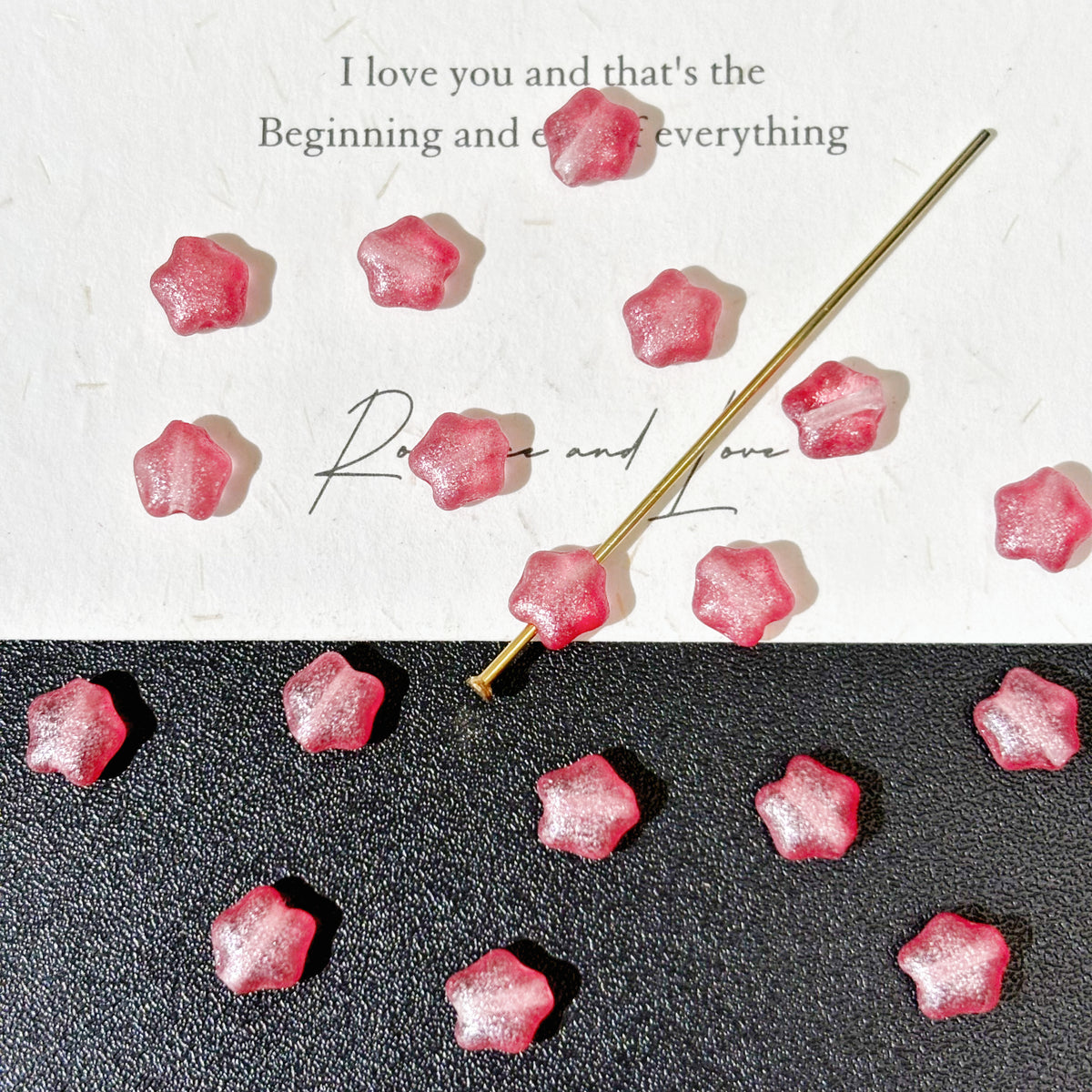Soft Pink Series Czech Glass Beads