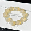 9*11 Chubby Opal Pear shape Czech Glass Bead