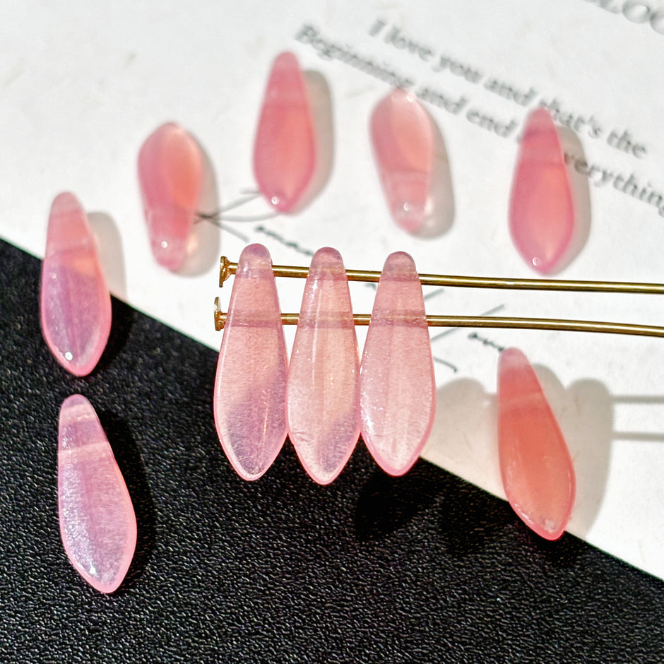 5x16mm Czech Glass Dagger Beads - 2-Hole