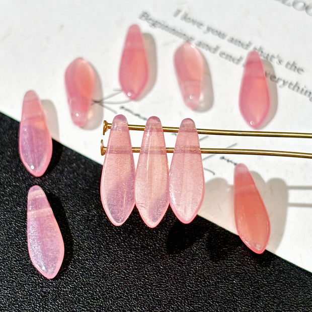 5x16mm Czech Glass Dagger Beads - 2-Hole
