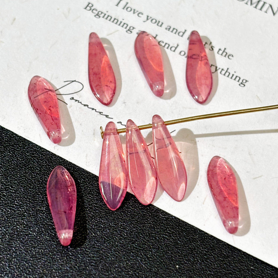 5x16mm Czech Glass Dagger Beads - Single Hole