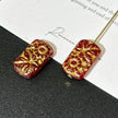 11x19mm Czech Glass Embossed Sunflower Beads 1PC