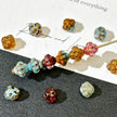 6mm Czech Glass Carved Lantern Beads - Assorted Mix Colors