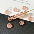 6mm Czech Glass Cathedral Beads - Translucent AB Peach Pink