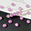 6mm Czech Glass Pumpkin Beads - Translucent Purple Pink