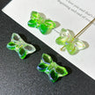 20*12mm Czech Glass Butterfly Beads - Vertically Drilled Loose Floral Animal Beads for DIY Jewelry