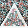 (P12) Mixed 4mm Picasso Bicone Glass Beads | Retro Customized colours for Jewelry Making