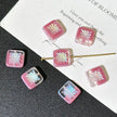 10mm Czech Glass Starburst Beads - Celestial Carved Loose Focal Beads for DIY Jewelry Making