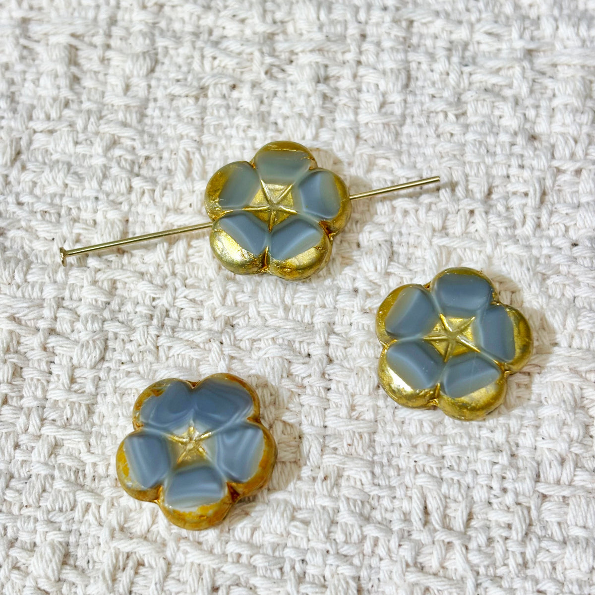 14mm Faceted Czech Glass Mangosteen Flower Beads - Multicolor Loose Floral Beads for DIY Jewelry