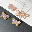 20*12mm Czech Glass Butterfly Beads - Vertically Drilled Loose Floral Animal Beads for DIY Jewelry