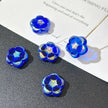 14mm Faceted Czech Glass Mangosteen Flower Beads - Multicolor Loose Floral Beads for DIY Jewelry