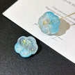 17mm Faceted Chunky Czech Glass Flower Beads - Gorgeous Puffy Loose Focal Beads for DIY Jewelry