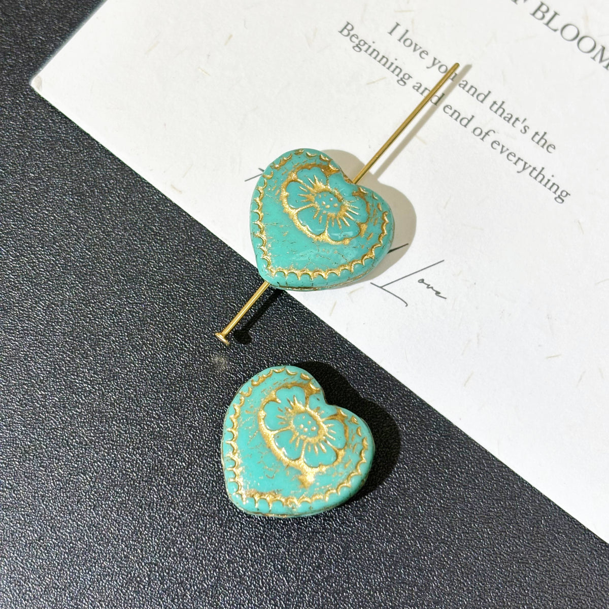 Multi-Size and shapes of Czech Glass Heart Beads for Handcrafted Jewelry & Crafts