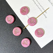 12mm Pink Czech Glass Bee Coin Beads with Silver Wash 1pc - Honeybee Loose Beads for DIY Jewelry