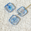 14mm Czech Glass Cube Beads - Square Loose Glass Beads for DIY Jewelry Making & Crafts