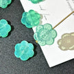 Czech Glass 6-Petal Flower Beads - Vertically Drilled Loose Floral Beads for DIY Jewelry