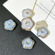 14mm Faceted Czech Glass Mangosteen Flower Beads - Multicolor Loose Floral Beads for DIY Jewelry