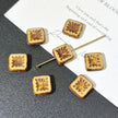 10mm Czech Glass Starburst Beads - Celestial Carved Loose Focal Beads for DIY Jewelry Making