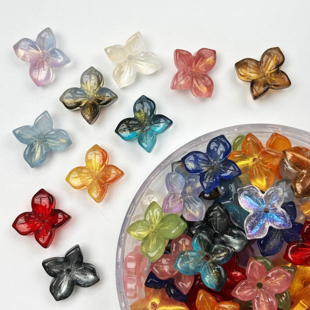 (T10) Promotion 10mm Butterfly Glass Mix Beads Loose Beads For Jewelry Making