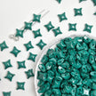 (P10) Picasso Style 2-Hole Four-Pointed Star Glass Beads - Custom Colorway