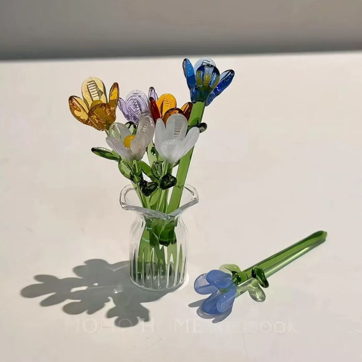 Bouque 12 Random Color 7pcs +Jar