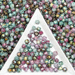 (P12) Mixed 4mm Picasso Bicone Glass Beads | Retro Customized colours for Jewelry Making